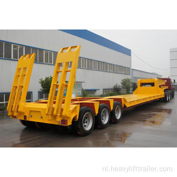 Lead-edge low-bed trailers